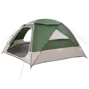 vidaXL Tente en d&ocirc;me avec housse imperm&eacute;able amovible 12 personne Vert
