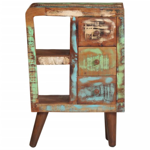 vidaXL Buffet 55x30x80 cm bois massif de récupération