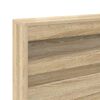 vidaXL Lit Biblioth&egrave;que Ch&ecirc;ne sonoma 180 x 200 cm Bois d'ing&eacute;nierie