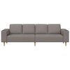 vidaXL Canap&eacute; de salon Taupe 250 x 77 x 76 cm Polyester