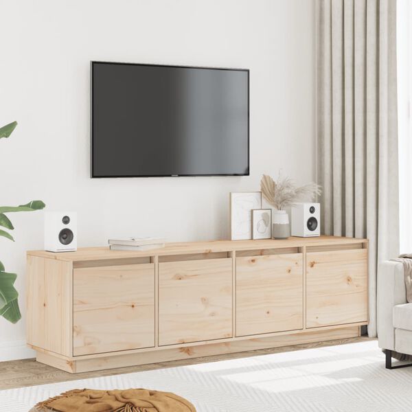vidaXL Meuble TV 156x37x45 cm Bois de pin massif