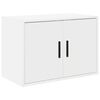 vidaXL Armoire murale de garage blanc bois d'ing&eacute;nierie