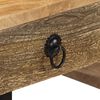 vidaXL Bureau Bois de manguier massif et cuir v&eacute;ritable 117x50x76 cm