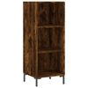 vidaXL Buffet ch&ecirc;ne fum&eacute; 34,5x32,5x90 cm bois d'ing&eacute;nierie