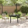 vidaXL Ensemble de salle &agrave; manger pour jardin 3 pcs Beige polyrotin