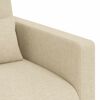 vidaXL Canap&eacute; 2 pcs Cr&egrave;me