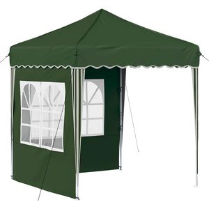 vidaXL Tente de f&ecirc;te pop-up 195 x 195 x 245 cm Vert Tissu Oxford