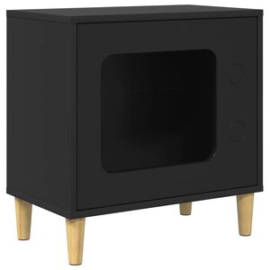 vidaXL Maison pour chat Noir 51 x 30 x 52 cm Bois d'ing&eacute;nierie