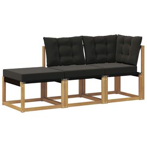 vidaXL 3 pc Unit&eacute; de canap&eacute; sectionnel Blanc