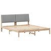 vidaXL Cadre de lit avec t&ecirc;te de lit Marron 180 x 200 cm Pin massif
