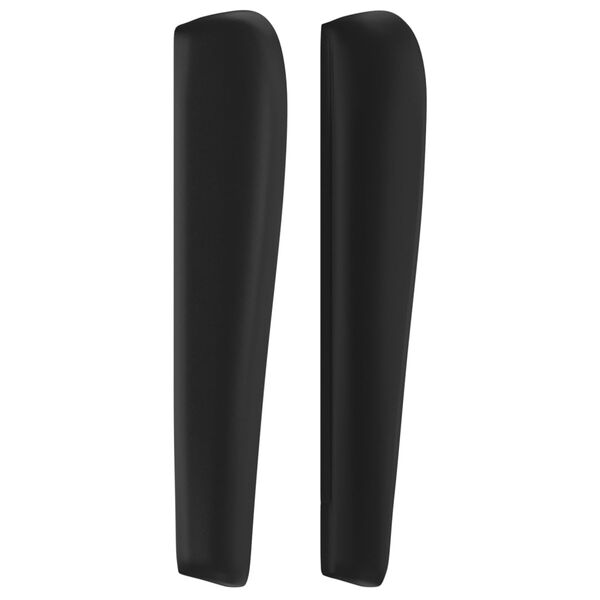vidaXL T&ecirc;te de lit avec oreilles Noir 103x23x118/128 cm Similicuir
