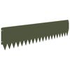 vidaXL Bordure de Pelouse 20 pc 103 x 25 cm Acier Vert olive