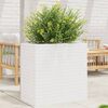 vidaXL Jardini&egrave;re blanc 70x40x68,5 cm bois de pin massif