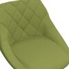 vidaXL Chaises pivotantes &agrave; manger lot de 2 vert clair velours