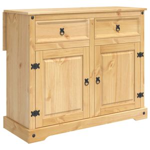 vidaXL Chariot de cuisine 2 pcs Cire de Miel 112 x 70 x 91,5 cm