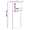 vidaXL Buffet avec LED sonoma gris 42,5x34x100 cm bois d'ing&eacute;nierie