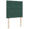 vidaXL Sommier &agrave; lattes de lit avec matelas Vert fonc&eacute; 90x200 cm
