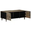 vidaXL Table basse gris clair 100x54x40 cm bois massif de manguier