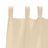 vidaXL Rideaux occultants avec anneaux 2 pcs Cr&egrave;me 260 x 140 cm