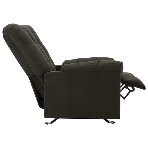 vidaXL Fauteuil inclinable Taupe Tissu