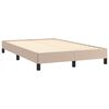 vidaXL Sommier &agrave; lattes de lit avec matelas LED cappuccino 120x190 cm