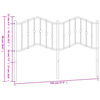 vidaXL T&ecirc;te de lit de remplacement m&eacute;tal blanc 140 cm