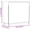 vidaXL Housses pour portant de bois de chauffage 2 pcs 122x61x106 cm