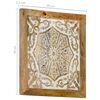 vidaXL Panneaux muraux 2 pcs Bois de manguier solide 40x40x1,5 cm
