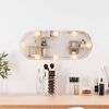 vidaXL Miroir mural avec lumi&egrave;res LED 20x50 cm verre ovale