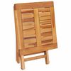 vidaXL Chaises longues lot de 2 avec table Bois de teck solide