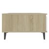 vidaXL Table basse blanc et ch&ecirc;ne sonoma 90x60x35 cm bois d'ing&eacute;nierie