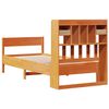 vidaXL Lit biblioth&egrave;que sans matelas cire marron 100x200 cm pin massif