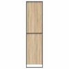 vidaXL Garde-robe 2 pcs Sonoma 50 x 50 x 200 cm Bois d'ing&eacute;nierie