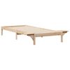 vidaXL Cadre de lit avec tables de chevet Naturel 90 x 210 cm