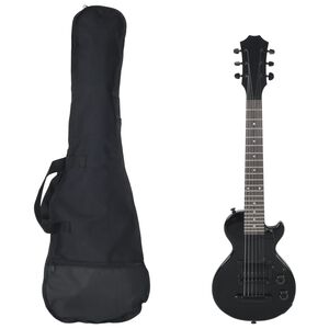 vidaXL Guitare &eacute;lectrique pour enfants avec sac noir 3/4 30"