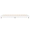 vidaXL Cadre de lit sans matelas blanc brillant 140x190 cm