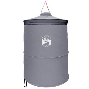 vidaXL Tente de toilettes pop-up avec corde suspendue Gris et orange