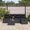 vidaXL Ensemble de Canap&eacute;s avec coussin 6 pcs polyrotin