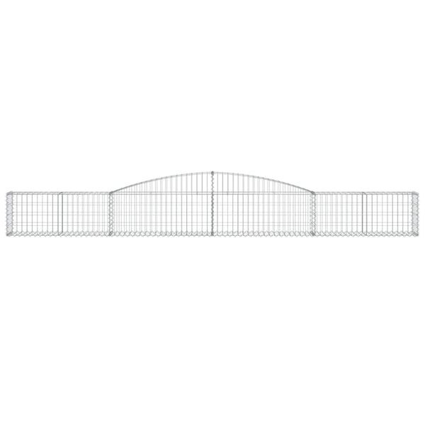 vidaXL Paniers &agrave; gabions arqu&eacute;s 5 pcs 400x30x40/60 cm Fer galvanis&eacute;