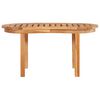 vidaXL Salon de jardin 5 pcs en forme de banane Bois de teck solide