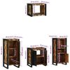 vidaXL Ensemble de mobilier de salle de bain 4 pcs Bois Recycl&eacute; Solide