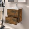vidaXL Armoire d'&eacute;vier Ch&ecirc;ne fum&eacute; 41x38,5x45 cm Bois d'ing&eacute;nierie