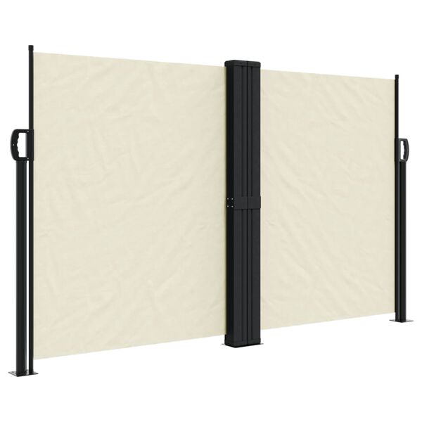 vidaXL Auvent lat&eacute;ral r&eacute;tractable cr&egrave;me 140x1200 cm
