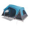 vidaXL Tente Cabane Bleu 10 personnes Polyester et Acier