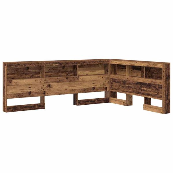 vidaXL T&ecirc;te de lit de rangement Bois Ancien 160 cm Bois d'ing&eacute;nierie