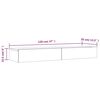 vidaXL Meuble TV avec lumi&egrave;res LED Gris 120x35x15,5 cm