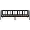 vidaXL Lit de jour sans matelas noir bois de pin massif 90x200 cm