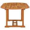 vidaXL Table de jardin 200x100x75 cm Bois d'eucalyptus solide