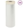 vidaXL Drap d'aspiration avec ruban adh&eacute;sif 12 pc Transparent HDPE