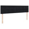 VidaXL Cadre de lit ottoman avec matelas noir 180x200 cm velours